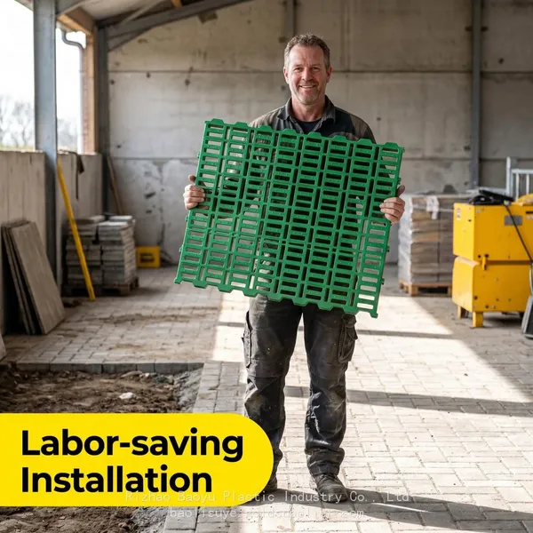 Goat Slatted Floor With Optimized Gap, Efficient Decontamination Anti-slip Plastic Floor for Goat Farm photo-2