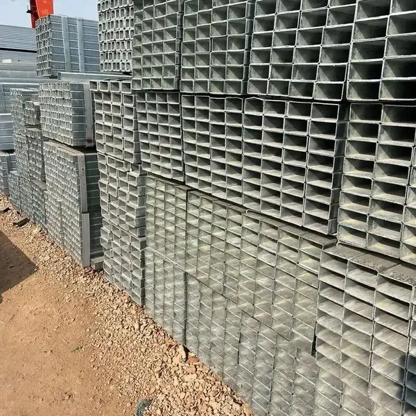 50*50mm ASTM A500 A36 Galvanized Welded Hollow Section Black Mild Steel Ms Square Rectangular Profile Tube Pipe photo-2