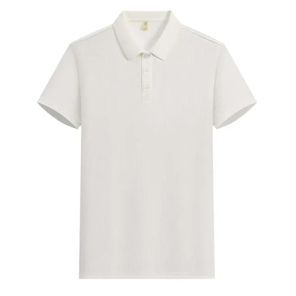 Custom Logo Wholesale Men's Summer Polo Shirt High Quality Breathable Moisture-wicking Solid Color Class Tees Club Apparel photo-2