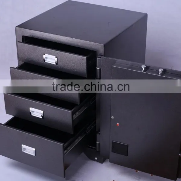 Fingerprint Fire Resistant and Fireproof Safe Box With Drawers for Office and Bank Use photo-4