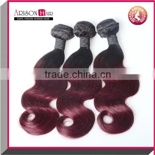 Grade 7A Brazilian Human Hair Estension Body Wave 1b/99j Unprocessed Brazilian Virgin Hair Weave photo-5