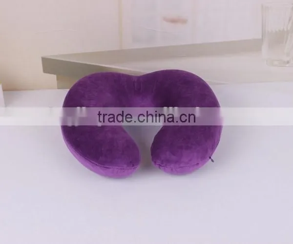 Neck Pillow,U Shape Inflatable Pillow,Custom PVC+PVC Flocking Inflatable Travel Pillow photo-6