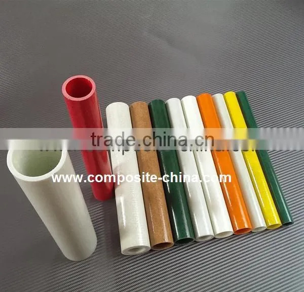 Durable Pultruded Fiberglass Tube FRP Tube Braided Fiberglass Tubing Product With Colourful photo-3