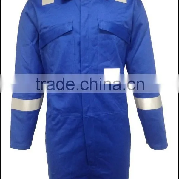 Workwear Industrial 100% Cotton & EN11612 Flame Retardant & Anti-static Reflective Safety Coverall photo-3