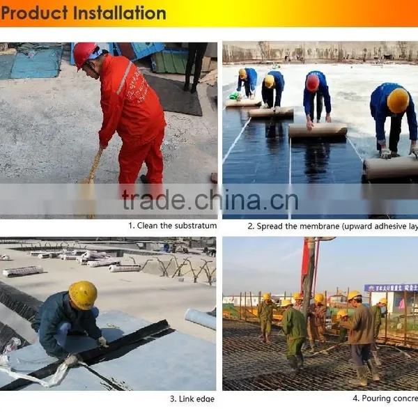 Self-adhesive Bitumen Waterproof Membrane for Roofing photo-3