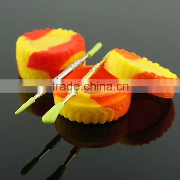 Express New Product Wholesale Glass Dry Herb Container, Wax Container Container Silicone Jars or Wax Oil Extract Bho photo-2
