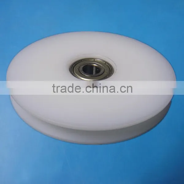 OEM Custom Drawing Sheave Pulleys Injection Molding Type UHMWPE Plastic Pulley Wheels photo-2