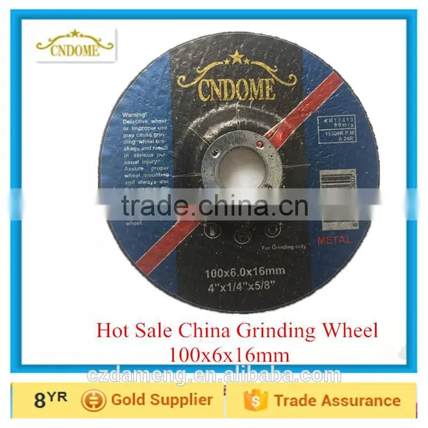100x6x16 Resin Bonded China Grinding Wheels for Metal and Stainless Steel Supplier's Choice photo-2