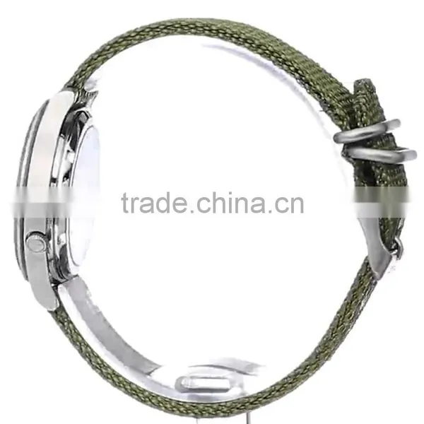 Classic Canvas Strap Watch Fabric Nylon Army Watch Japan Movt With Date Watch photo-4