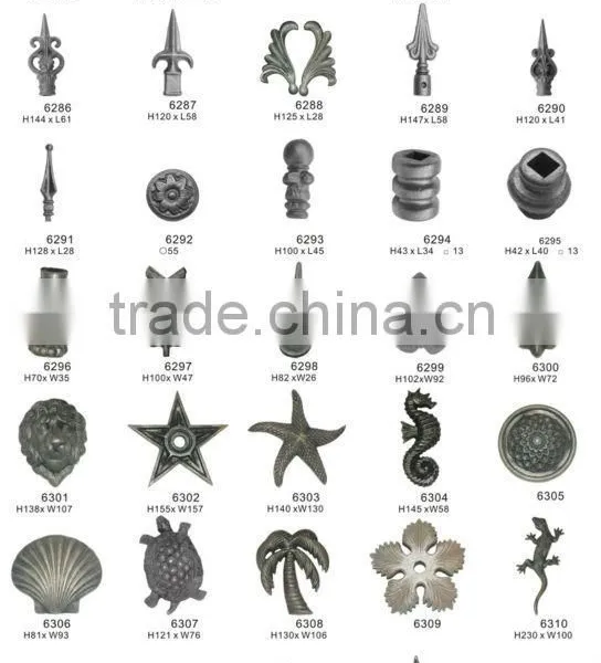 Ornamental Wrought Iron Components For Fence Gate Stair New Style Wrought Iron Components ,iron Ornamental Products
