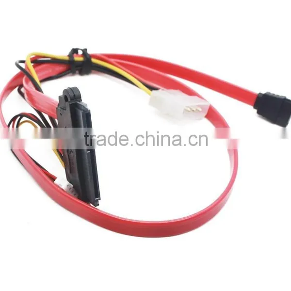 7+15 Pin Female Sata Cable to 7 Pin Female Serial ATA Cable With 4 Pin Big and Small 4 Pin Power Cable photo-2