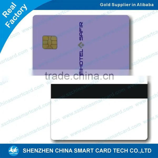 Cheap 0.76mm Thickness Plastic Blank White Card Wtih Contact Chip photo-2