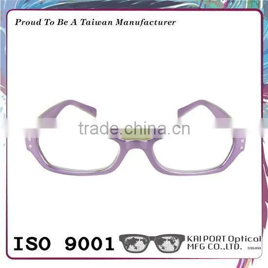 Color Combination and Silver Pins Decoration Eyeglasses photo-2