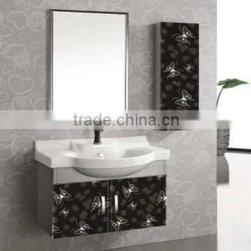 Cheap Design Bathroom Cabinet With Side Cabinet