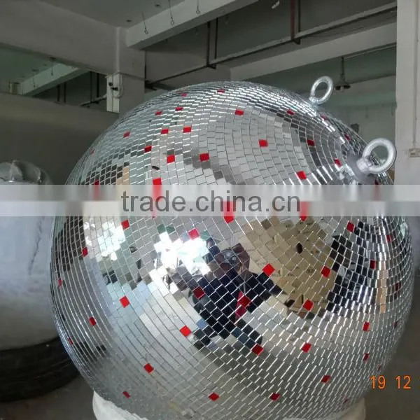 Attractive Party Stage Silver Disco Mirror Reflective Glass 12inch Plastic Ball photo-2