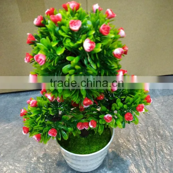 Home & Indoor Decoration, Fashion Artificial Green Mini Bonsai photo-4