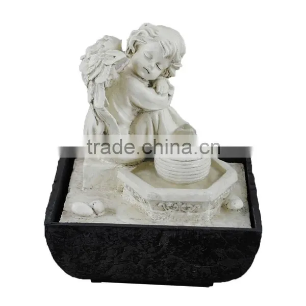 Small Size Resin Decorative Angel Water Fountains for Indoor Quality Choice photo-4