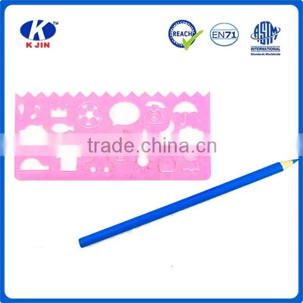 2016 New Style Office and School Supplies Plastic Letter Stencil Ruler for Engineer and Kids photo-2
