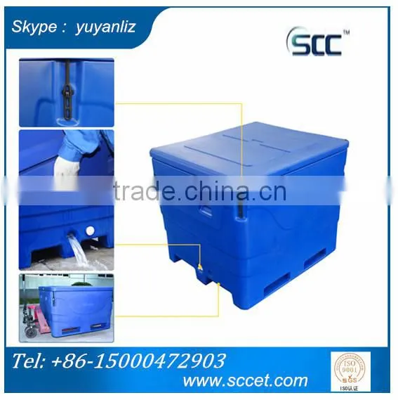 Rotomold Plastic Tub, Insulated Storage Tub 1000L for Fish, Shrimp & Meat photo-4