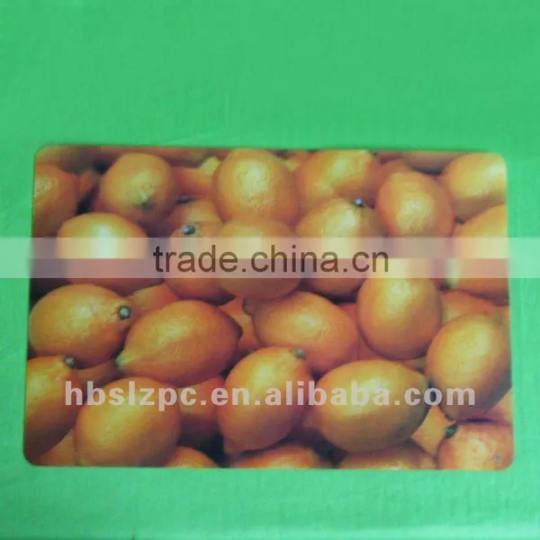 Fancy 3d Placemat / 3d Plastic Placemats/ 3d Lenticular Placemat