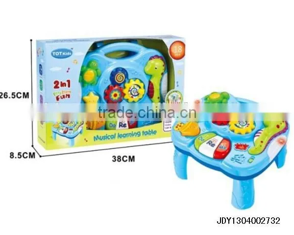 Plastic multifunction learning desk toy for kids,baby musical desk toy,educational toy