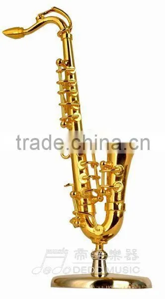 Gold and Copper Material Maked Gild Mini Soprano Saxophone photo-4