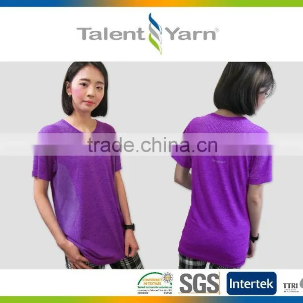 Functional Seamless Body Mapping Anti-Odor Nylon Polyester T-shirt photo-6