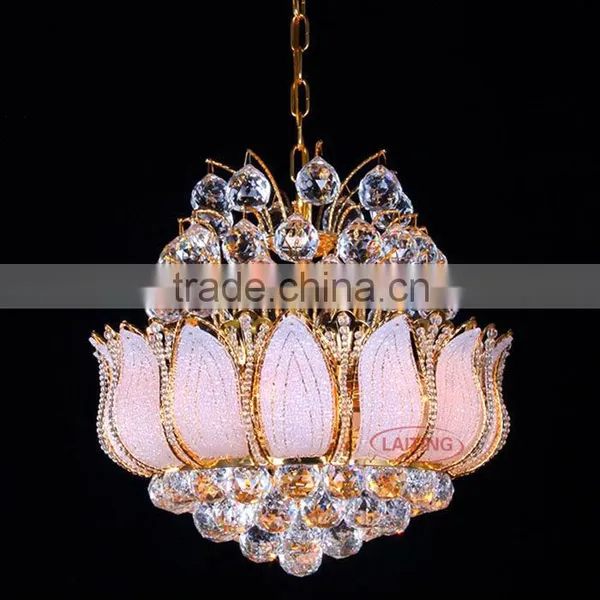 Chinese Style Glass Crystal LED Chandelier Hanging Pendant Light for Retail photo-5