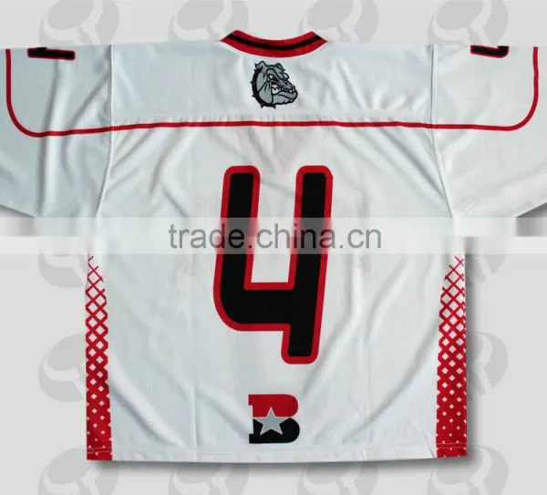 T+N 100% Polyester Embroidered Logo Chicago Ice Hockey Jersey For Fans photo-4