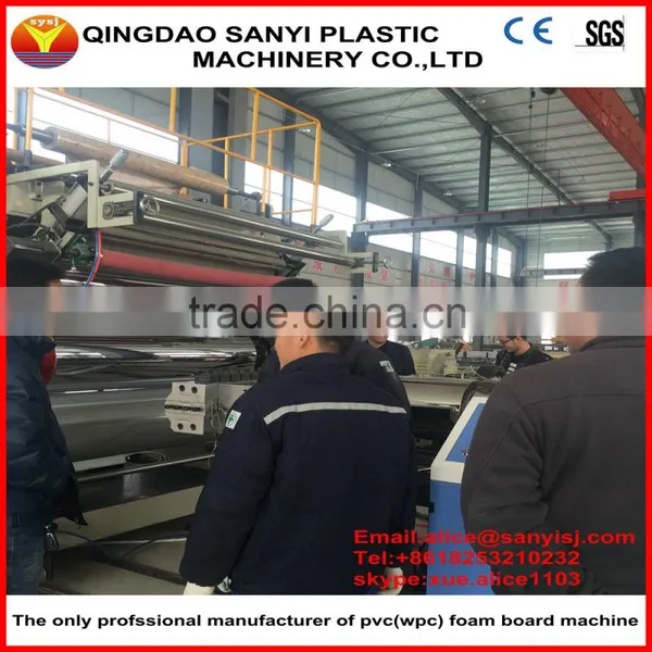 PVC Marble Sheet Line/PVC Artifical Marble Stone Sheet Machine photo-3