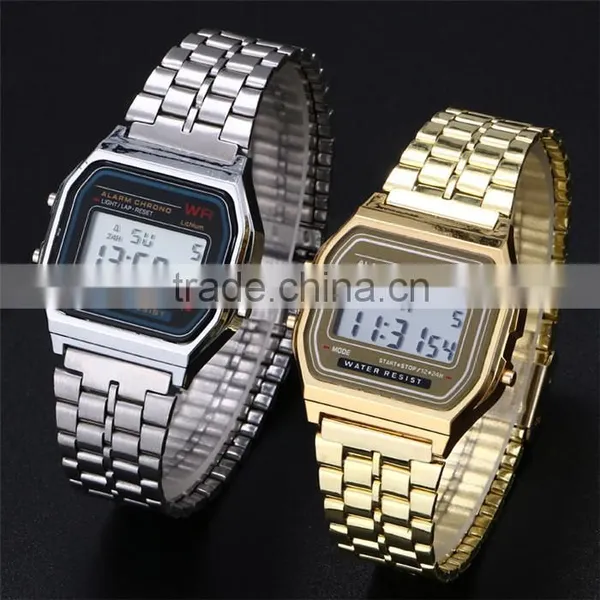 Amazon Hot Sell Multifunctional F-91W Fashion Watch Alarm Clock Students Watch Digital Watch photo-5