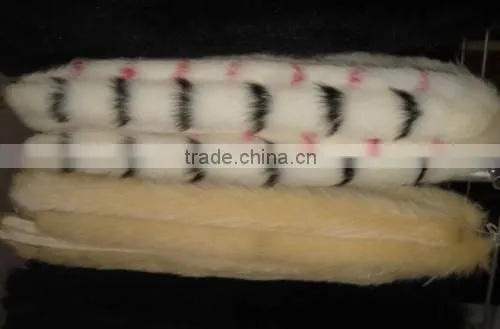 2015 Warm Real Fox Fur Trimmings With Rhinestones photo-3