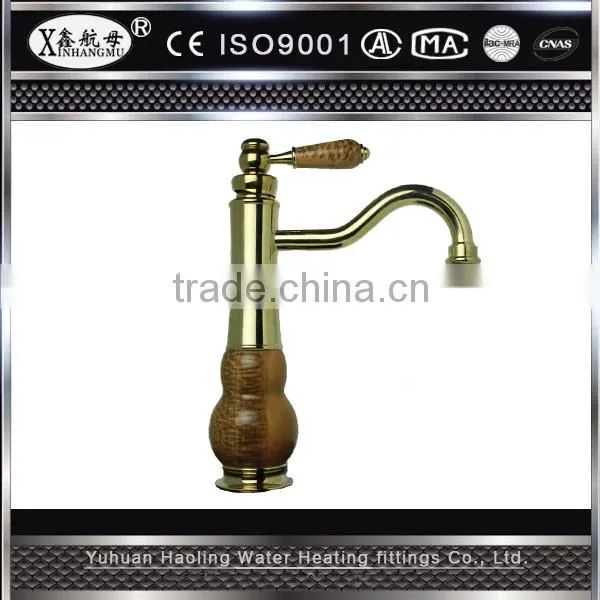 Bathroom Basin Kitchen Sink Mixer Tap Swivel Faucet Antique Brass Fashion Style Deck Mounted photo-4