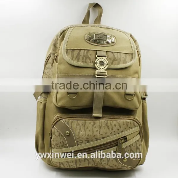 2016 Leisure Canvas Backpack, Outdoor Canvas Backpack