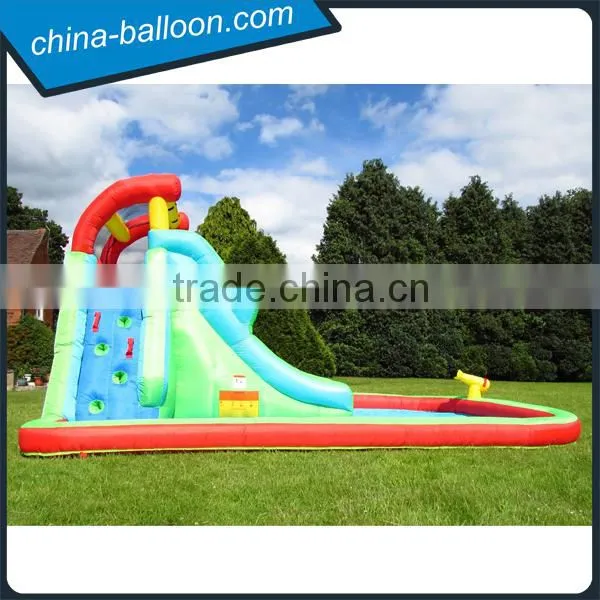 Giant Inflatable Water Slide With Pool,popular Inflatable Water Slide With Water Gun Supplier's Choice photo-4