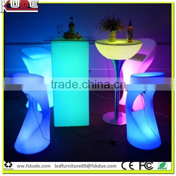 Snake Shape 16 Color Changing Eco-friendly LED Light Stool Bar photo-2