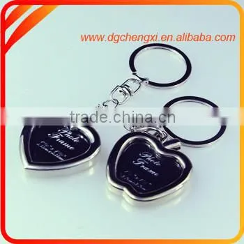 Apple Shape Photo Frame Key Chain for Mother's Day Gift photo-2