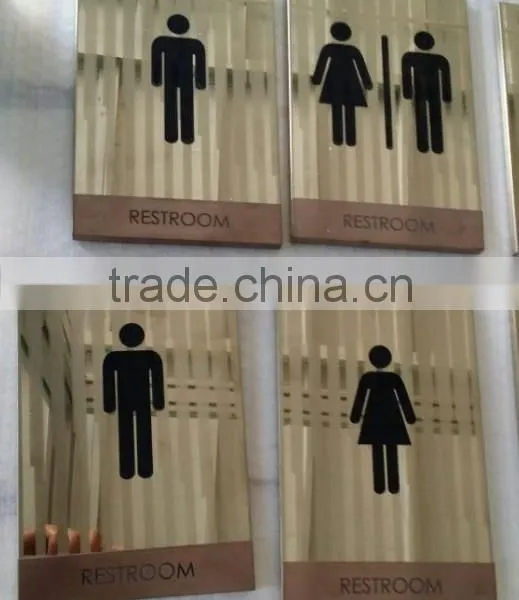 Stainless Steel Letter Image Sign for Door