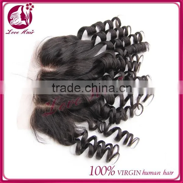 Cheap Virgin Hair Bundles With 3 Part Silk Base Lace Closure photo-3