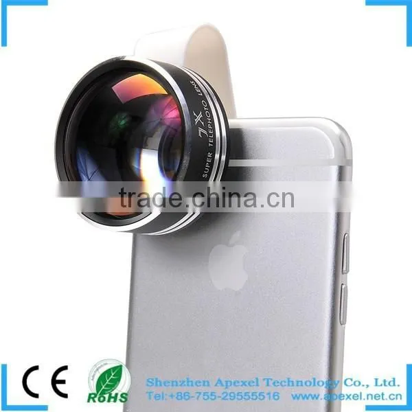 Mobile Phone Camera Lens 7x Telephoto Lens Zoom Lens With Arc Clip for Iphone 6/6plus APL-7XST photo-4