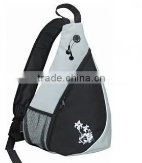 Promotional polyester Sling Back pack , polyester shoulder bag