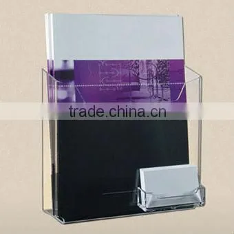 Clear Destop Acrylic File Holder With Name Card Holder ZL05