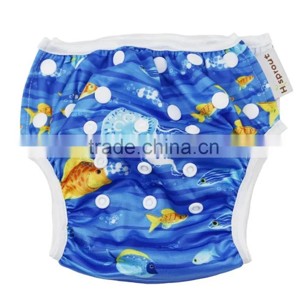 Hi-Sprout Digtal Print Cloth Baby Swimming Pants photo-3