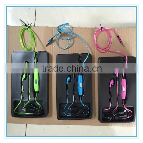 KPT EL WIRE FLASHING LIGHTING EARPHONE GLOWING EARPHONE HEADSET photo-4