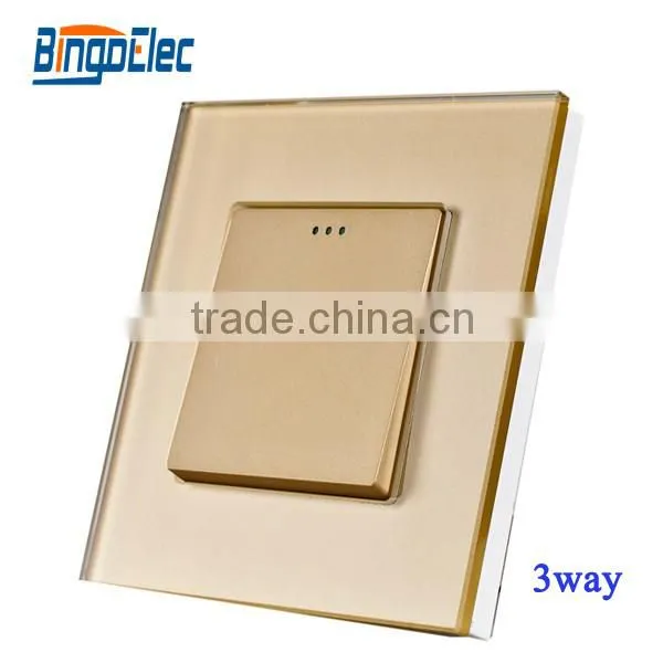 EU/UK Standard 1gang 3way Push Wall Switch, Intermediate Switch photo-3