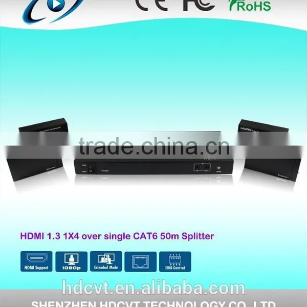 2015 Hot Sale 1x4 HDMI Splitter 50M Over Cat6 Extension photo-3