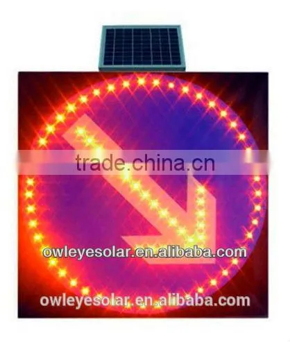 Spuare Solar Traffic Signs/illuminated Traffic Signs/solar Powered Portable Variable me photo-5