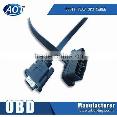 OBD2 16PIN TO DB9 RS232 Black Plastic Cable for Car Diagnostic Adapter Scanner photo-2