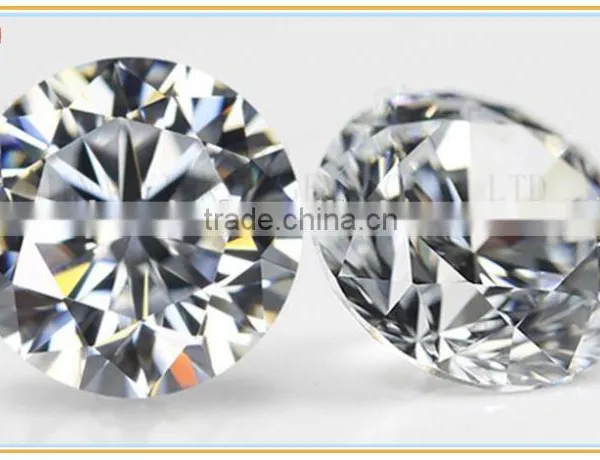 6.0mm White Color Round Shape Cubic Zirconia Fashion in Stock Factory photo-2