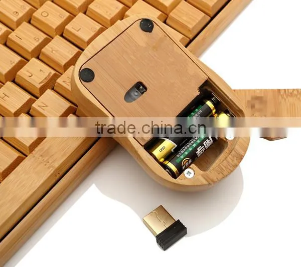 Wood Wireless Bluetooth Keyboard, Bamboo Bluetooth Keyboard for Iphone/ipad/tablet photo-4